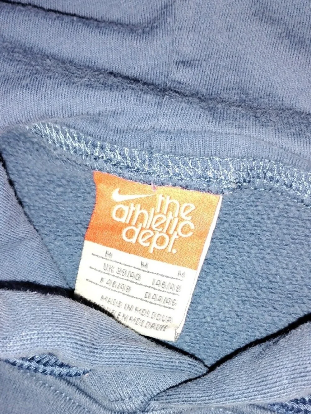 Nike‎ Men’s Light Blue Crewneck Hoodie with Script Logo 2013
